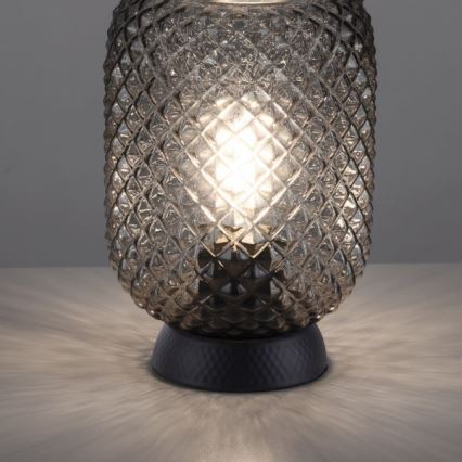 JUST LIGHT. 14906-18 - Lampe de table REISHI 1xE27/40W/230V noir