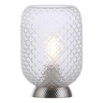 JUST LIGHT. 14906-55 - Lampe de table REISHI 1xE27/40W/230V chrome mat
