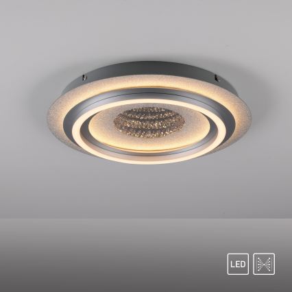 JUST LIGHT. 15089-21 - LED plafondlamp CICHIO LED/36W/230V Ø 40 cm mat chroom