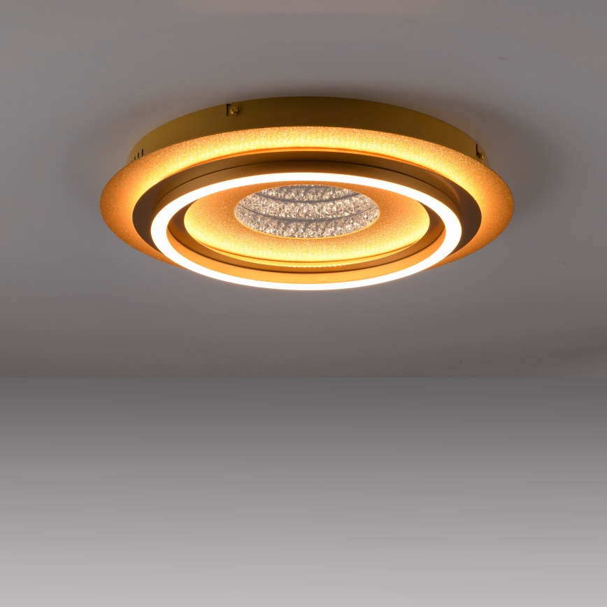 JUST LIGHT. 15089-60 - LED plafondlamp CICHIO LED/36W/230V Ø 40 cm goudkleurig