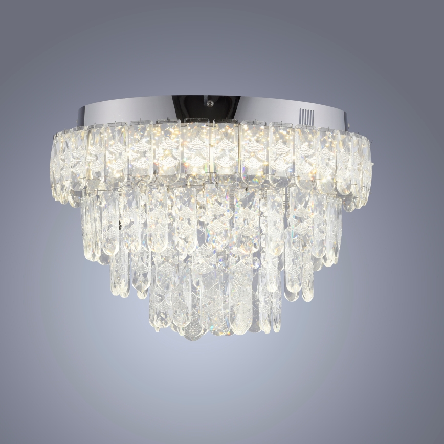 JUST LIGHT. 15092-17 - LED plafondlamp KULUNKA LED/33W/230V Ø 38 cm glanzend chroom