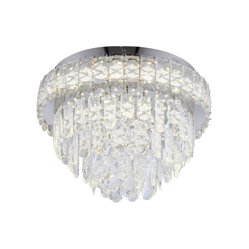 JUST LIGHT. 15092-17 - LED plafondlamp KULUNKA LED/33W/230V Ø 38 cm glanzend chroom