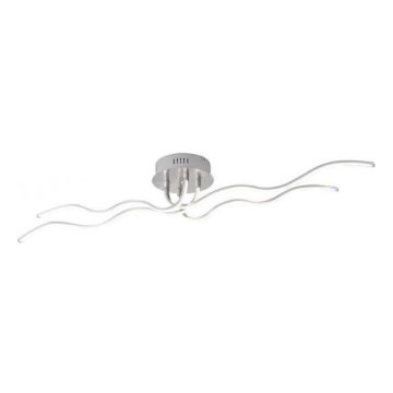 JUST LIGHT. 15126-55 - Plafonnier WAVE LED/29,4W/230V chrome mat
