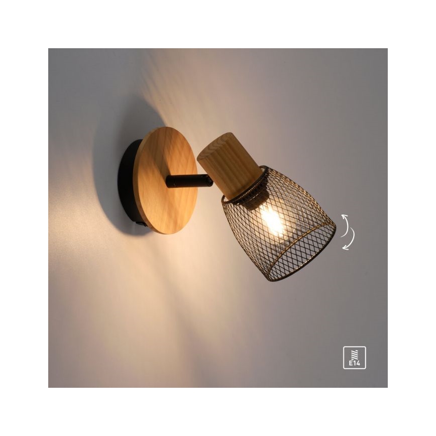 JUST LIGHT. 15191-79 - Spot mural TAMIS 1xE14/10W/230V pin