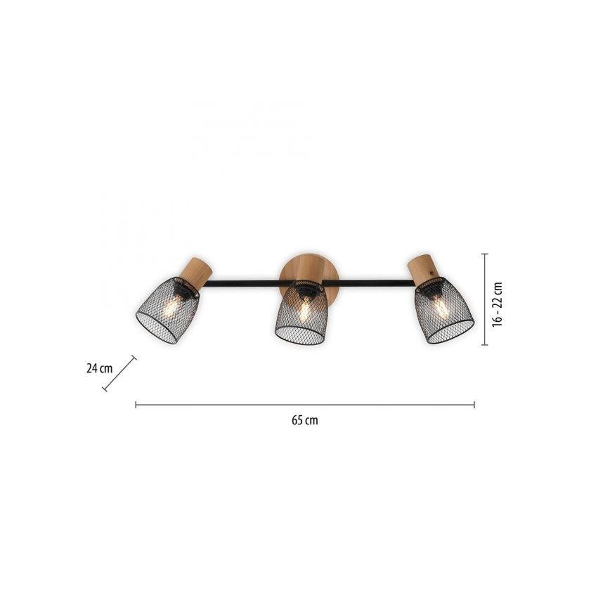 JUST LIGHT. 15193-79 - Spot TAMIS 3xE14/10W/230V