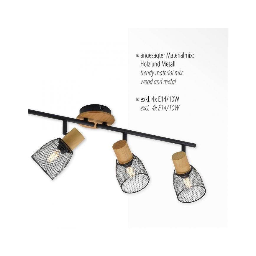 JUST LIGHT. 15194-79 - Spot TAMIS 4xE14/10W/230V