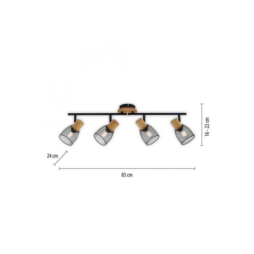 JUST LIGHT. 15194-79 - Spot TAMIS 4xE14/10W/230V