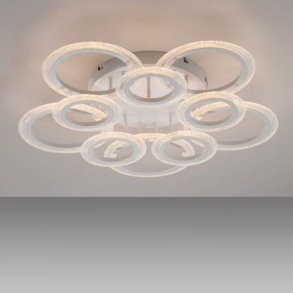 JUST LIGHT. 15268-16 - LED Plafondlamp CRYSTALLO LED/48,5W/230V Ø 68,6 cm wit
