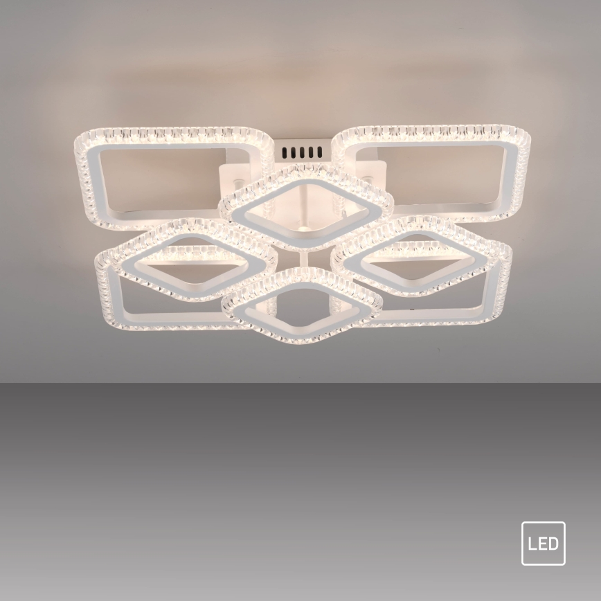 JUST LIGHT. 15269-16 - LED plafondlamp CRYSTALLO LED/43,5W/230V 49x49 cm wit
