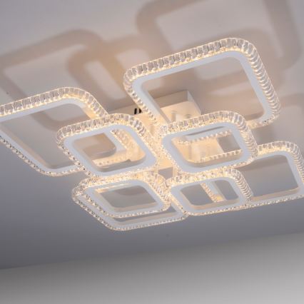JUST LIGHT. 15269-16 - LED plafondlamp CRYSTALLO LED/43,5W/230V 49x49 cm wit