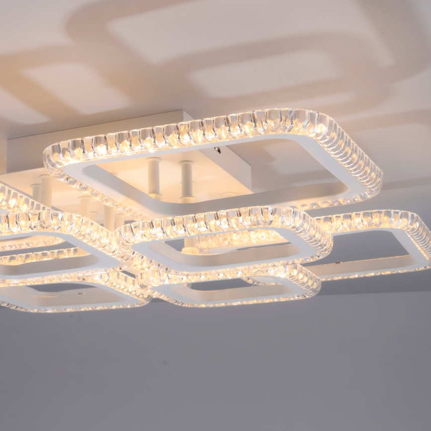JUST LIGHT. 15269-16 - LED plafondlamp CRYSTALLO LED/43,5W/230V 49x49 cm wit