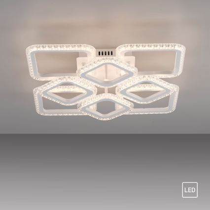 JUST LIGHT. 15269-16 - Plafonnier LED CRYSTALLO LED/43,5W/230V 49x49 cm blanc