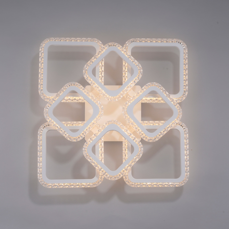 JUST LIGHT. 15269-16 - Plafonnier LED CRYSTALLO LED/43,5W/230V 49x49 cm blanc