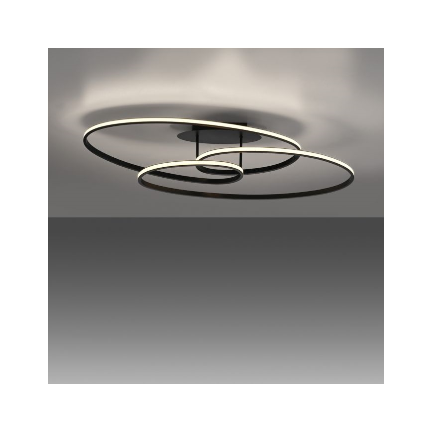 JUST LIGHT. 15321-18 - Plafonnier LUMACA LED/33W/230V noir