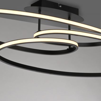 JUST LIGHT. 15321-18 - Plafonnier LUMACA LED/33W/230V noir