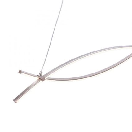 JUST LIGHT. 15382-55 - LED Hanglamp aan een koord MAJA 2xLED/8,4W/230V mat chroom