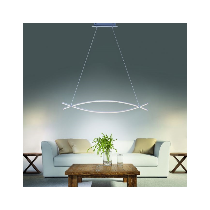 JUST LIGHT. 15382-55 - Suspension filaire MAJA 2xLED/8,4W/230V chrome mat