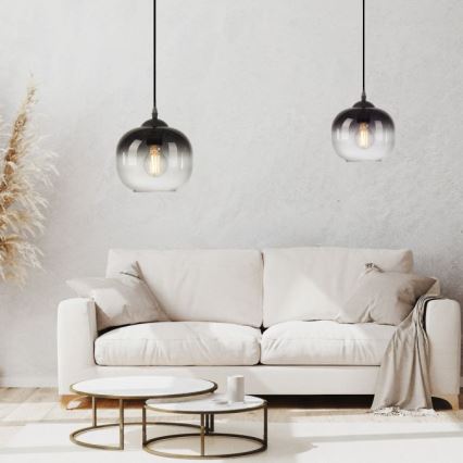 JUST LIGHT. 15420-18 - Hanglamp aan een koord ZEA 1xE27/25W/230V zwart