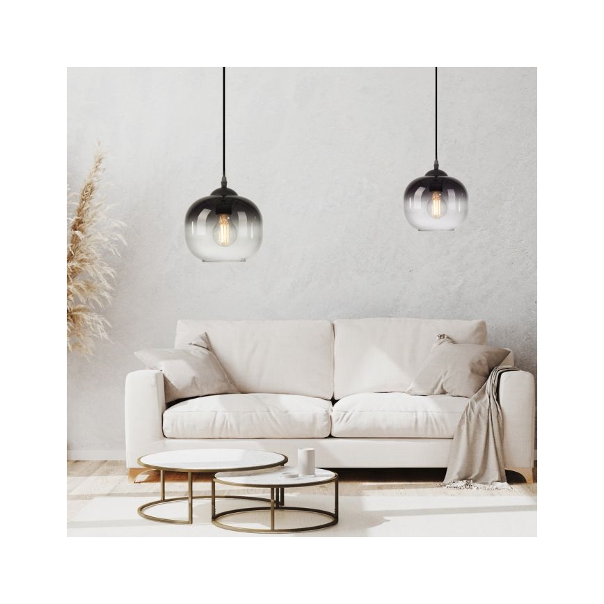 JUST LIGHT. 15420-18 - Hanglamp aan een koord ZEA 1xE27/25W/230V zwart