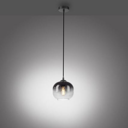 JUST LIGHT. 15420-18 - Hanglamp aan een koord ZEA 1xE27/25W/230V zwart