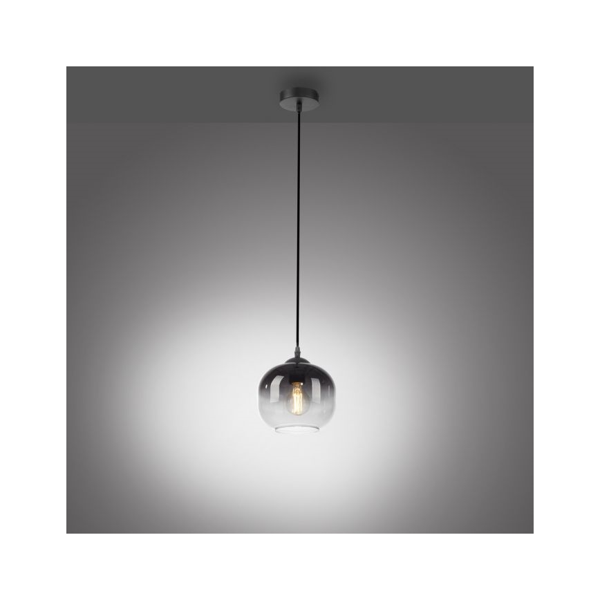 JUST LIGHT. 15420-18 - Hanglamp aan een koord ZEA 1xE27/25W/230V zwart