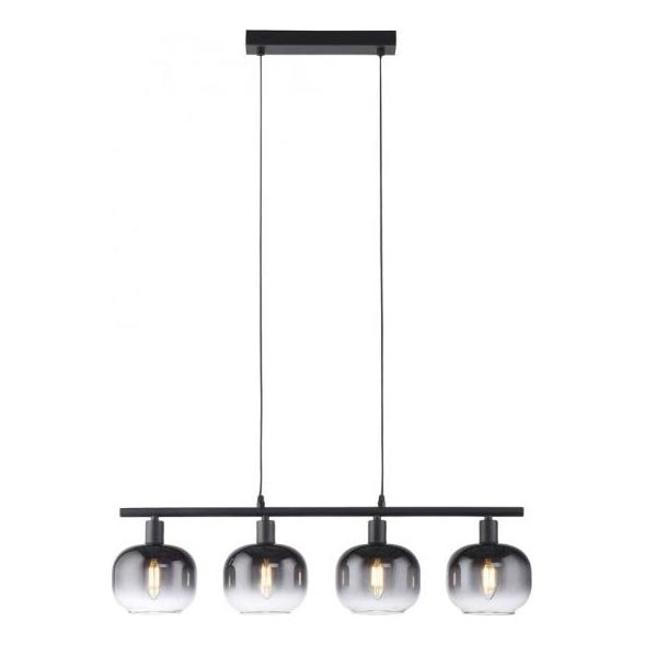 JUST LIGHT. 15421-18 - Suspension filaire ZEA 4xE14/25W/230V noir