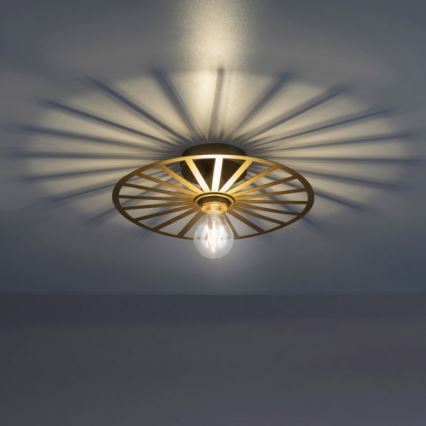 JUST LIGHT. 15635-60 - Plafondlamp SPIKE 1xE27/40W/230V diameter 30 cm messing