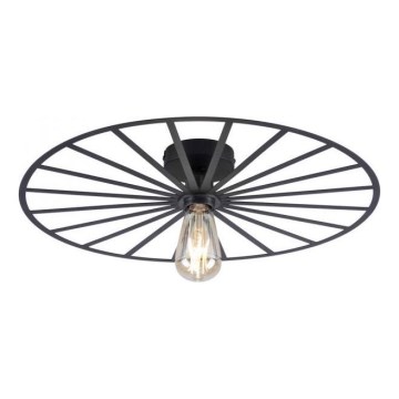 JUST LIGHT. 15636-18 - Plafonnier SPIKE 1xE27/40W/230V d. 50 cm noir