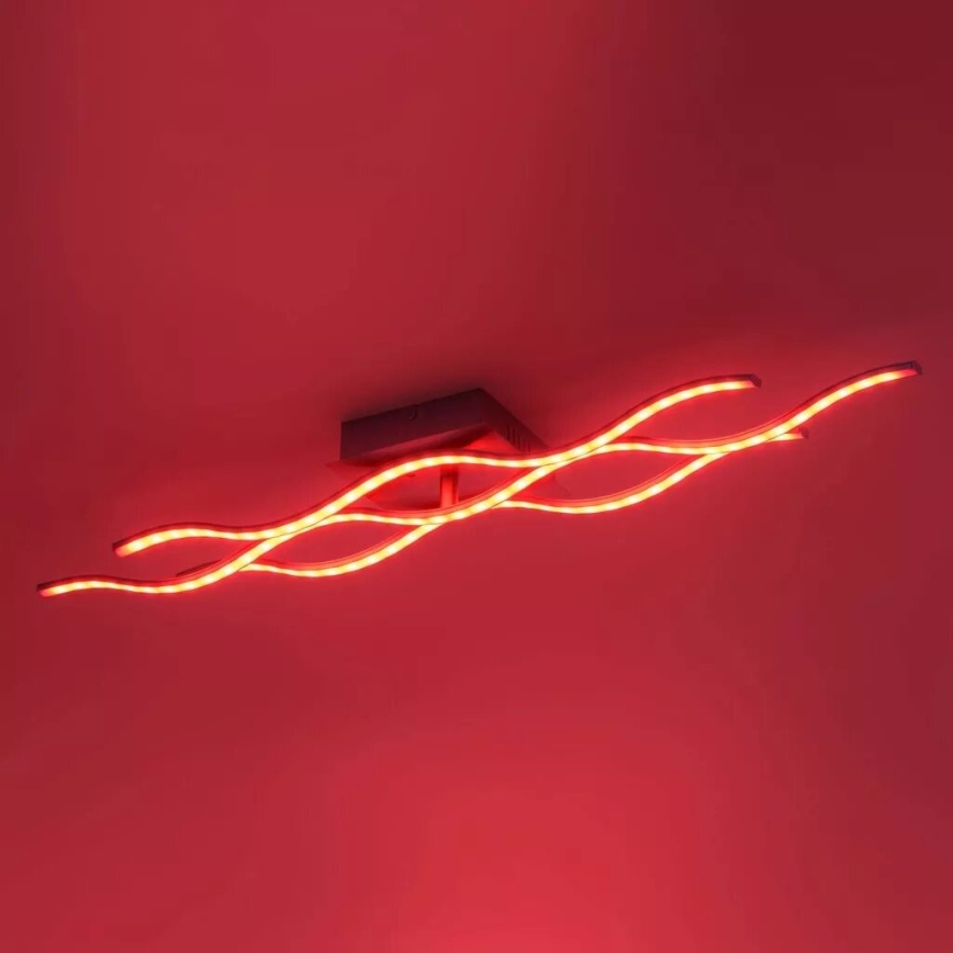 JUST LIGHT. 16266-55 - Dimbare LED RGB plafondlamp LOLA WAVE LED/30W/230V 2700-5000K + afstandsbediening
