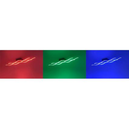 JUST LIGHT. 16266-55 - Dimbare LED RGB plafondlamp LOLA WAVE LED/30W/230V 2700-5000K + afstandsbediening