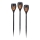 JUST LIGHT. 19106-18-3 - LOT 3x Éclairage solaire FACKEL LED/0,24W/1,2V 200 mAh IP44 noir