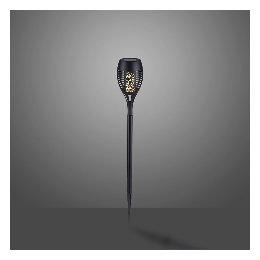 JUST LIGHT. 19106-18-3 - LOT 3x Éclairage solaire FACKEL LED/0,24W/1,2V 200 mAh IP44 noir