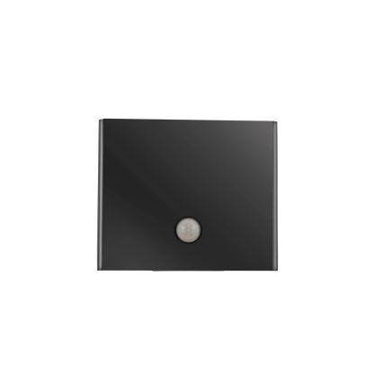 JUST LIGHT. 19471-18 - LED Buitenwandlamp met sensor AMIN 2xLED/1,25W/3,7V 4400mAh IP44 zwart