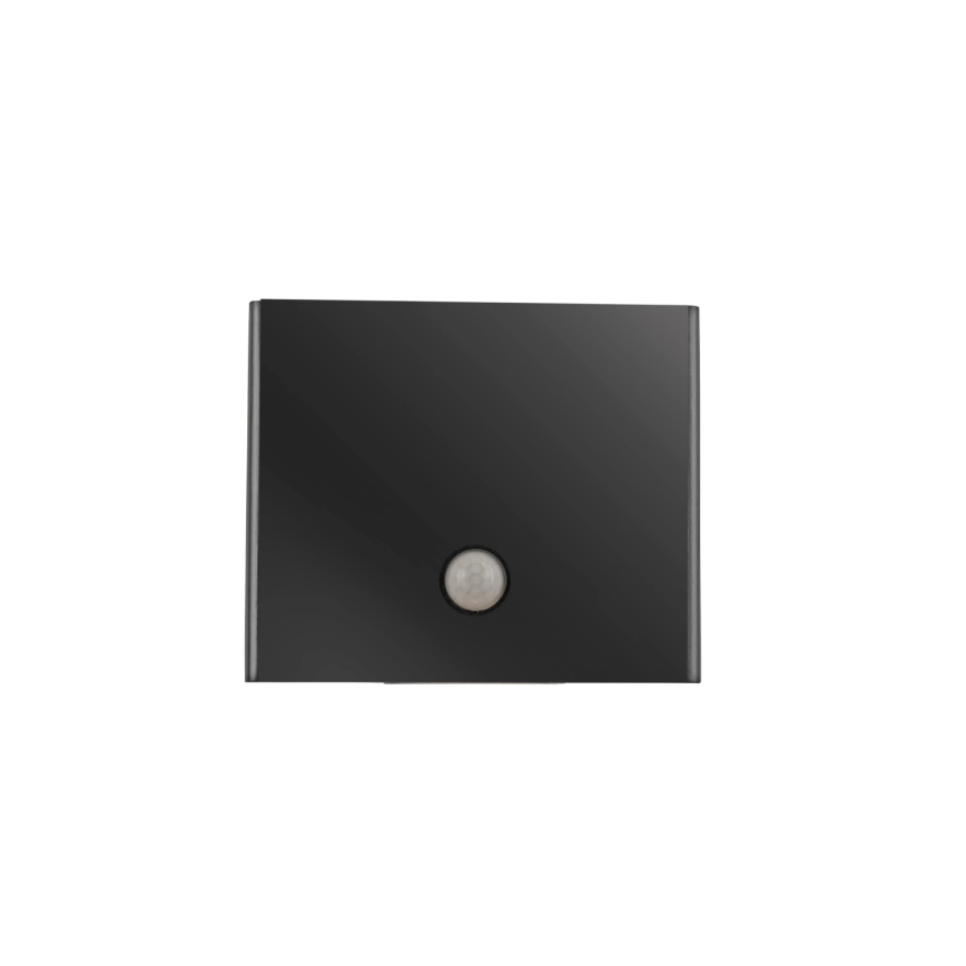 JUST LIGHT. 19471-18 - LED Wandlamp voor buiten met sensor AMIN 2xLED/1,25W/3,7V 4400mAh IP44 zwart