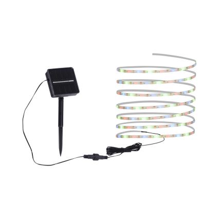 JUST LIGHT. 19971-18 - Ruban LED solaire RGB TEANIA LED/3,7 V 5 m 1200 mAh IP44 noir