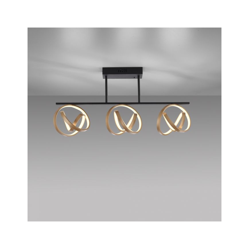 JUST LIGHT. 6245-18 - Plafonnier à intensité variable LOOP 3xLED/11W/230V 2700-5000K + télécommande