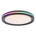 JUST LIGHT. 7509018 - LED RGBW Dimbaar plafondlamp GANGES LED/24W/230V 2700-5000K + afstandsbediening
