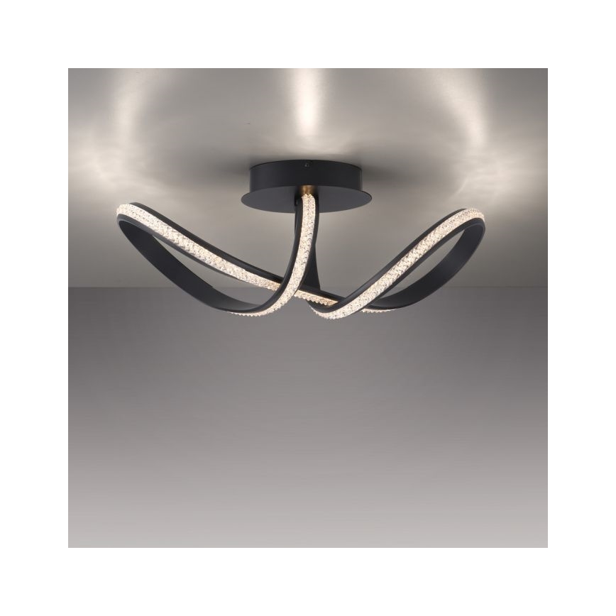 JUST LIGHT. 8475-18 - Dimbare LED bevestigde hanglamp BRILLA LED/29W/230V zwart