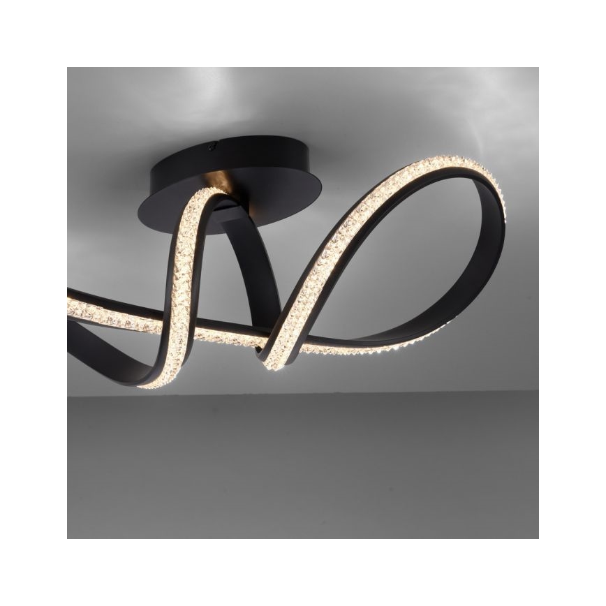 JUST LIGHT. 8475-18 - Dimbare LED bevestigde hanglamp BRILLA LED/29W/230V zwart