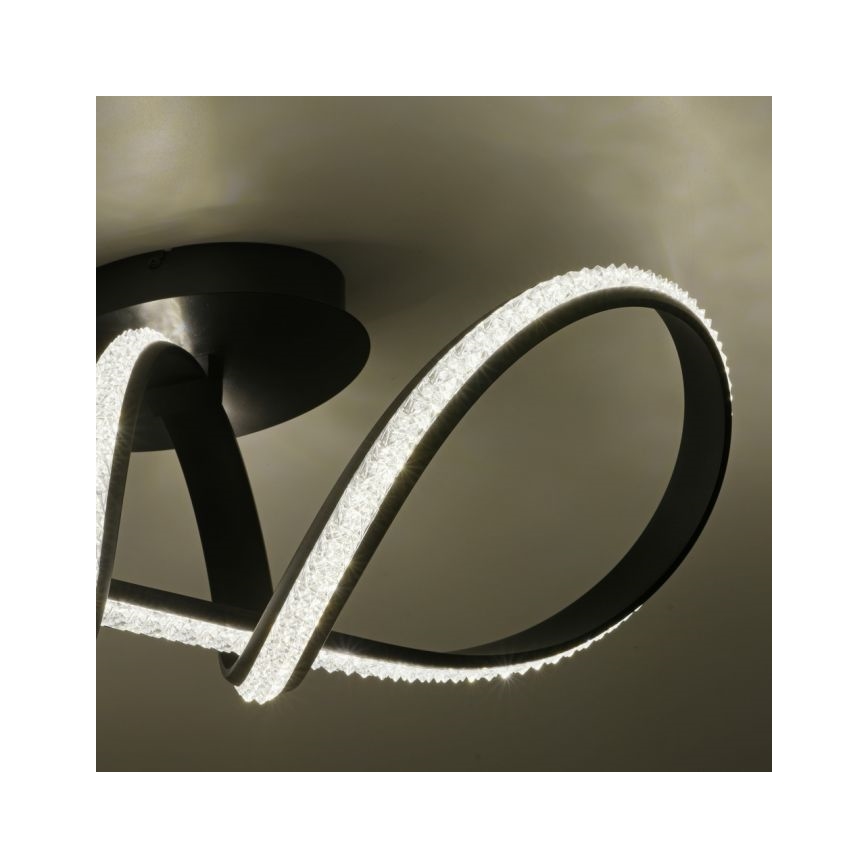 JUST LIGHT. 8475-18 - Dimbare LED bevestigde hanglamp BRILLA LED/29W/230V zwart