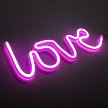 JUST LIGHT. 85021-87 - Décoration murale néon NEON LED/6,5W/5V Love