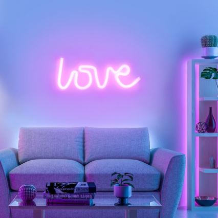 JUST LIGHT. 85021-87 - Décoration murale néon NEON LED/6,5W/5V Love