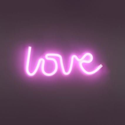 JUST LIGHT. 85021-87 - Décoration murale néon NEON LED/6,5W/5V Love