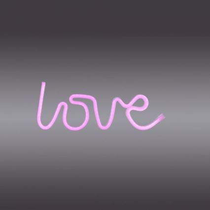 JUST LIGHT. 85021-87 - Décoration murale néon NEON LED/6,5W/5V Love