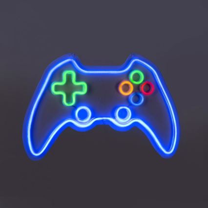 JUST LIGHT. 85022-70 - LED-neon muurdecoratie NEON LED/6,5W/5V voor gamers