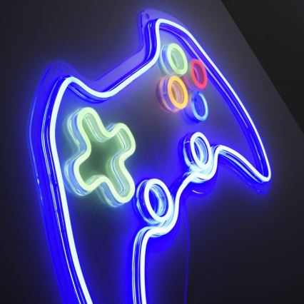 JUST LIGHT. 85022-70 - LED-neon muurdecoratie NEON LED/6,5W/5V voor gamers