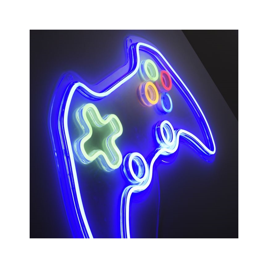 JUST LIGHT. 85022-70 - LED-neon muurdecoratie NEON LED/6,5W/5V voor gamers
