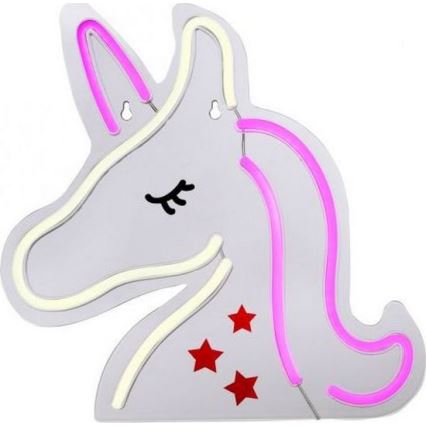 JUST LIGHT. 85025-70 - Décoration murale néon NEON LED/6,5W/5V Licorne