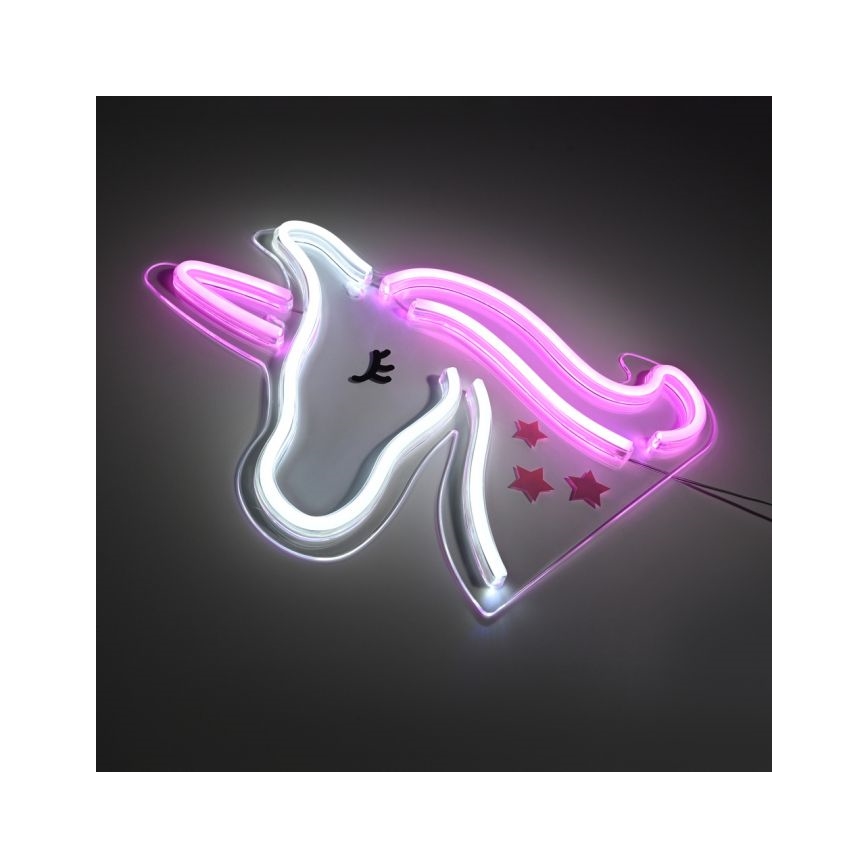 JUST LIGHT. 85025-70 - Décoration murale néon NEON LED/6,5W/5V Licorne