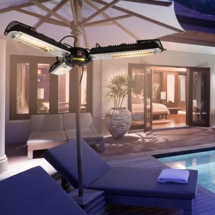 JUST LIGHT. 99513-18 - Verwarmingselement voor buiten GLOW 3x650W/1300W/2000W/230V IP34